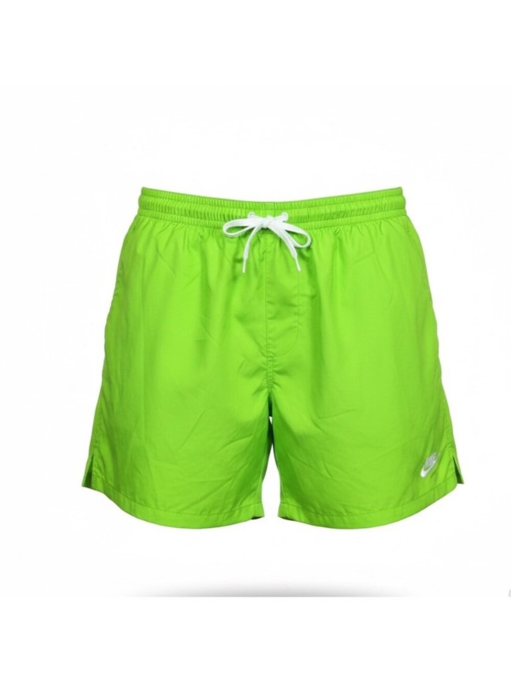 Nike Mens Neon Green Swim Shorts With Mesh Lining Mid-Thigh Length Sz XL